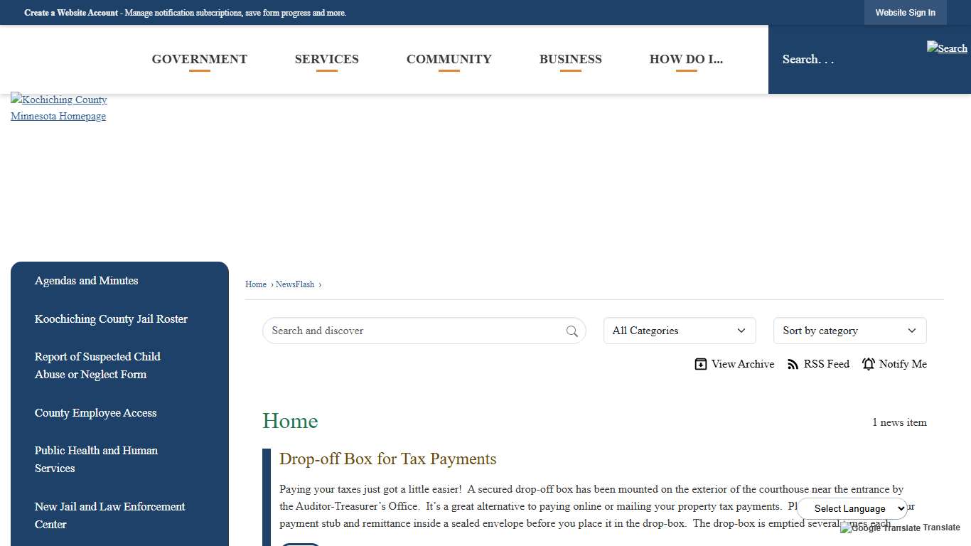 News Flash • Koochiching County, MN